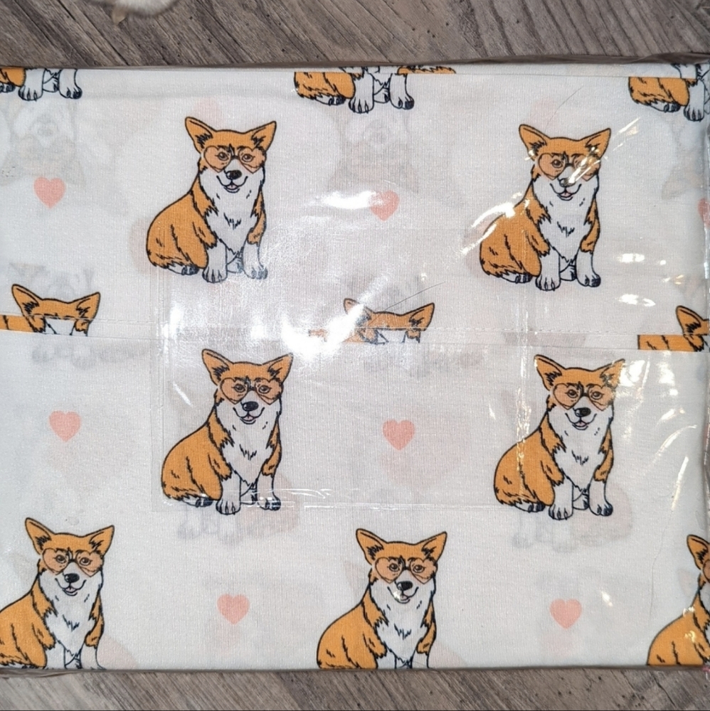 Corgi Queen Size Bed Bedsheets Sheets